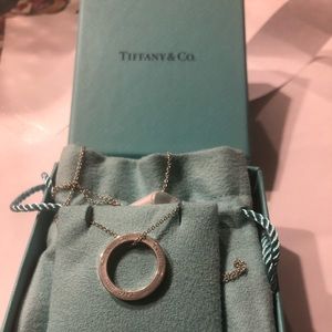 Tiffany & Co sterling silver circle necklace